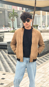 mens imported camel brown wool jacket